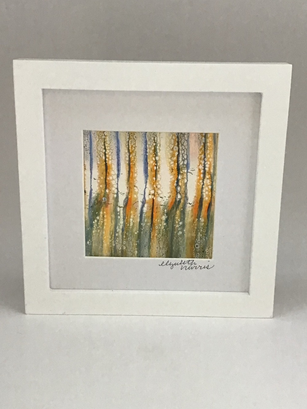 Elizabeth Harris Original Abstract Painting “Reflections One” Framed Art
